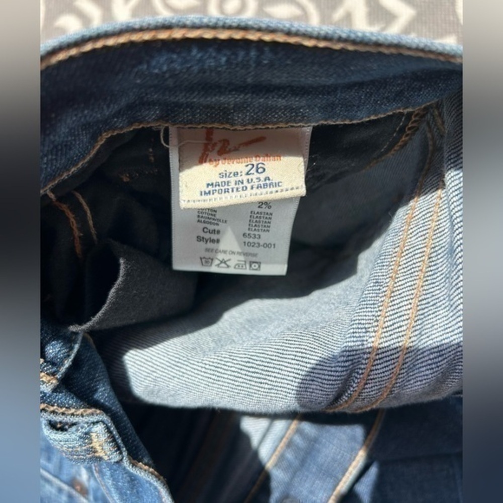 💋Citizens of Humanity Dita Petite Bootcut blue jeans distressed 👖26 - Picture 3 of 10
